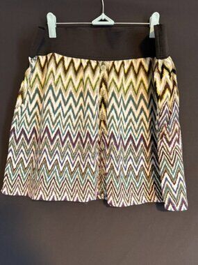 Apostrophe Zigzag Pattern Skirt